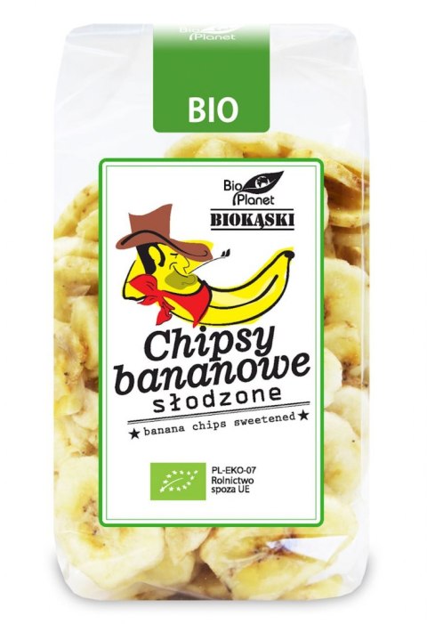 CHIPSY BANANOWE SŁODZONE BIO 150 g - BIO PLANET