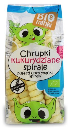 CHRUPKI KUKURYDZIANE SPIRALE BEZGLUTENOWE BIO 60 g - BIOMINKI