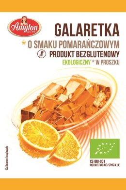 GALARETKA Z AGAREM O SMAKU POMARAŃCZOWYM BEZGLUTENOWA BIO 40 g - AMYLON