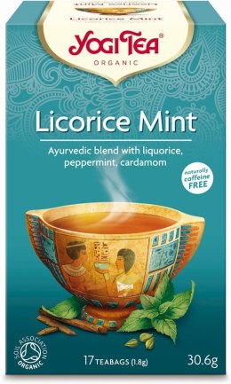 HERBATKA MIĘTA Z LUKRECJĄ (LICORICE MINT) BIO (17 x 1,8 g) 30,6 g - YOGI TEA