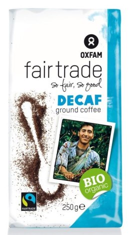 KAWA MIELONA BEZKOFEINOWA ARABICA/ROBUSTA FAIR TRADE BIO 250 g - OXFAM