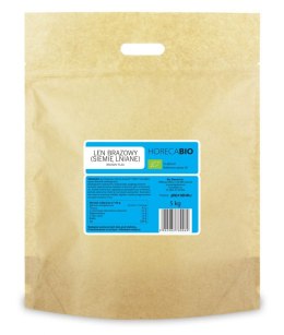 LEN BRĄZOWY (SIEMIĘ LNIANE) BIO 5 kg - HORECA (BIO PLANET)