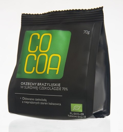 ORZECHY BRAZYLIJSKIE W SUROWEJ CZEKOLADZIE BIO 70 g - COCOA