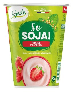 DESER SOJOWY TRUSKAWKOWY BEZGLUTENOWY BIO 400 g - SOJADE