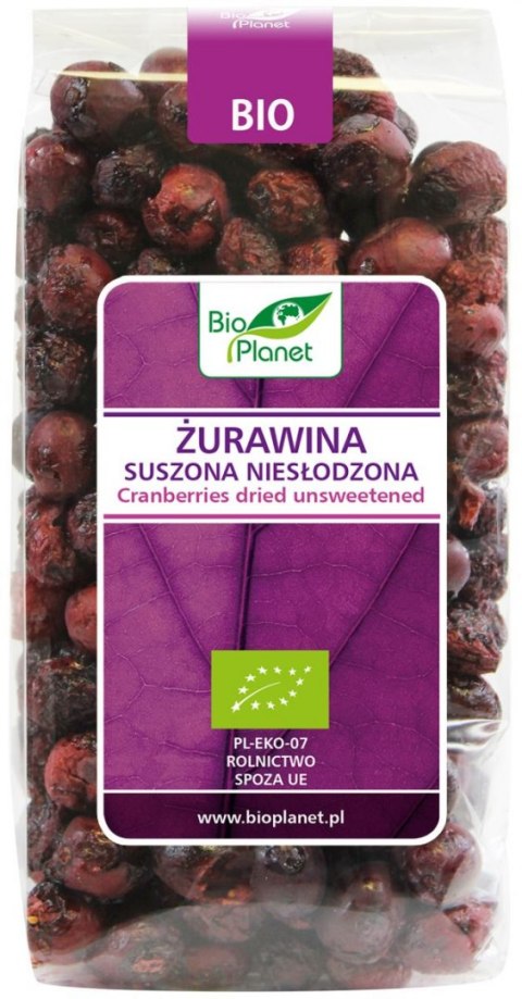 ŻURAWINA SUSZONA NIESŁODZONA BIO 50 g - BIO PLANET