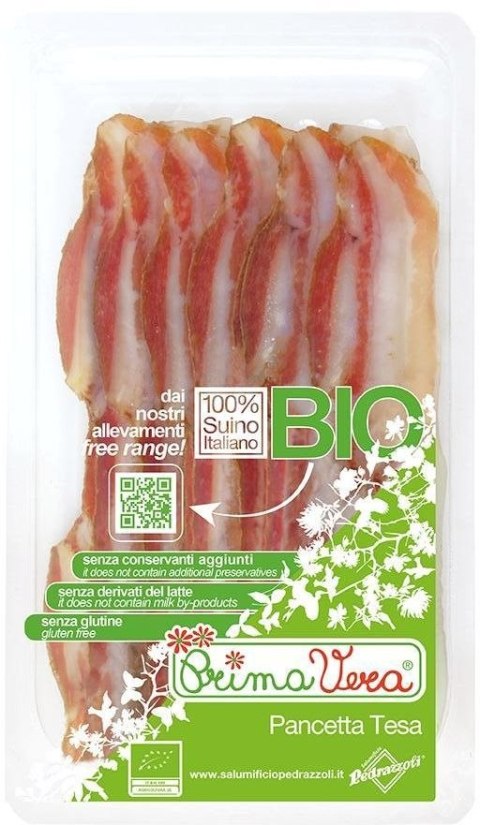 BOCZEK DOJRZEWAJĄCY (PANCETTA) PLASTRY BEZGLUTENOWY BIO 70 g - PRIMAVERA