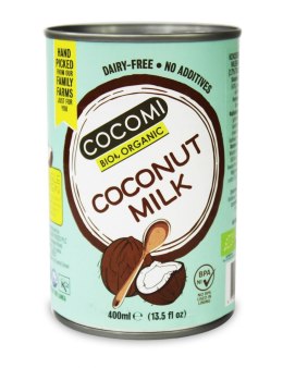 COCONUT MILK - NAPÓJ KOKOSOWY BEZ GUMY GUAR (17 % TŁUSZCZU) BIO 400 ml - COCOMI