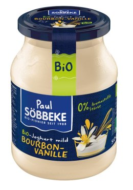 JOGURT KREMOWY WANILIOWY BIO 500 g (SŁOIK) - SOBBEKE