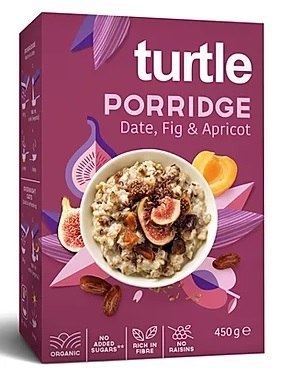 OWSIANKA Z SUSZONYMI OWOCAMI BEZ DODATKU CUKRÓW BIO 450 g - TURTLE