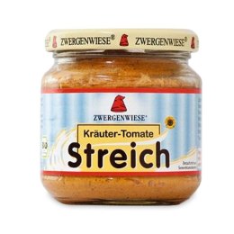 PASTA SŁONECZNIKOWA Z ZIOŁAMI I POMIDORAMI BEZGLUTENOWA BIO 180 g - ZWERGENWIESE