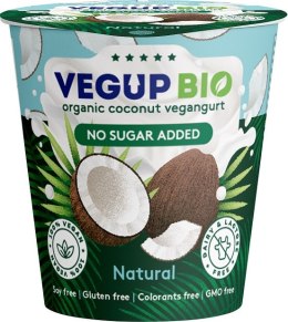 PRODUKT KOKOSOWY NATURALNY BEZ DODATKU CUKRÓW BEZGLUTENOWY VEGANGURT BIO 140 g - VEGUP BIO