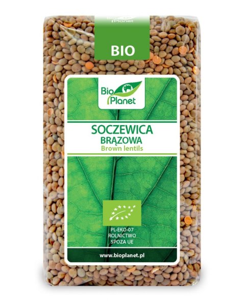 SOCZEWICA BRĄZOWA BIO 500 g - BIO PLANET