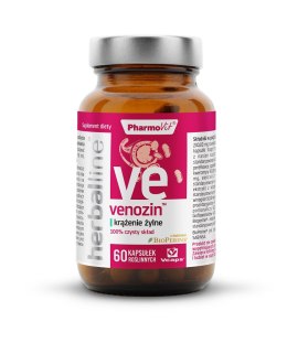 KAPSUŁKI NA KRĄŻENIE ŻYLNE (VENOZIN) BEZGLUTENOWE 60 szt. - PHARMOVIT (HERBALLINE)