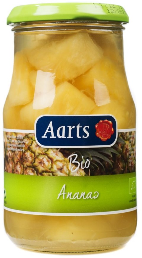 ANANAS KAWAŁKI W LEKKIM SYROPIE BIO 350 g (190 g) (SŁOIK) - AARTS