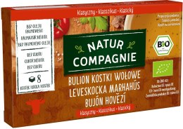 BULION - KOSTKI WOŁOWE BEZ DODATKU CUKRÓW BIO (8 x 12 g) 96 g - NATUR COMPAGNIE