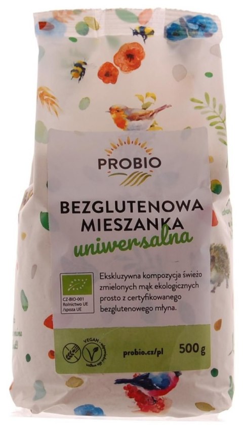 MIESZANKA DO WYPIEKU UNIWERSALNA BEZGLUTENOWA BIO 500 g - PROBIO