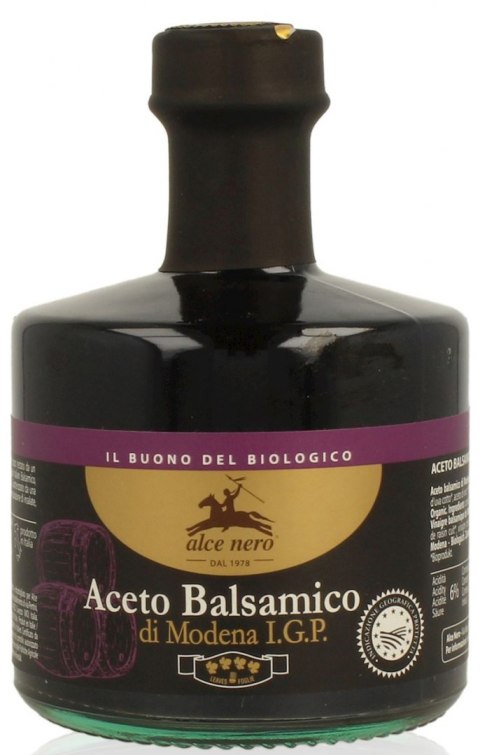 OCET BALSAMICZNY Z MODENY PREMIUM FILTROWANY BIO 250 ml - ALCE NERO