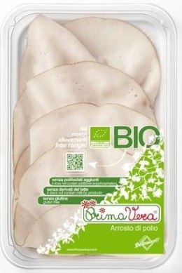 PIERŚ Z KURCZAKA GOTOWANA PLASTRY BEZGLUTENOWA BIO 70 g - PRIMAVERA