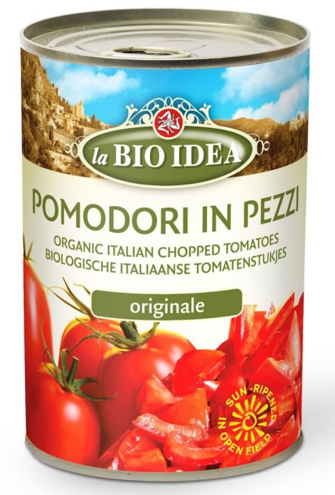 POMIDORY KROJONE BEZ SKÓRY BIO 400 g - LA BIO IDEA