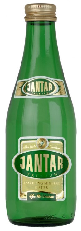 WODA ŹRÓDLANA ŚREDNIOZMINERALIZOWANA GAZOWANA 330 ml (SZKŁO) - JANTAR