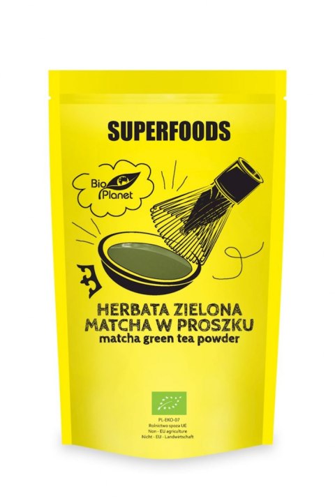 HERBATA ZIELONA MATCHA BIO 100 g - BIO PLANET SUPERFOODS