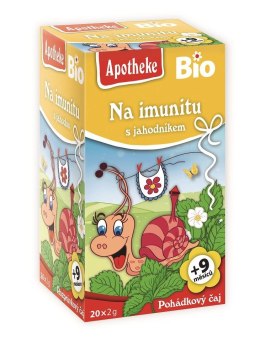 HERBATKA DLA DZIECI - NA ODPORNOŚĆ TRUSKAWKA PO 9 MIESIĄCU BIO (20 x 2 g) 40 g - APOTHEKE