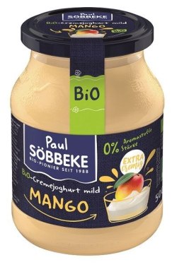 JOGURT KREMOWY MANGO BIO 500 g (SŁOIK) - SOBBEKE