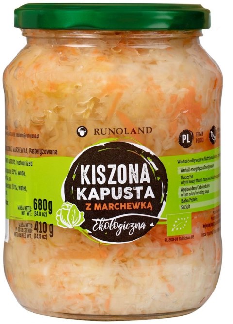 KAPUSTA KISZONA Z MARCHEWKĄ BIO 680 g (410 g) - RUNOLAND