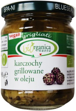 KARCZOCHY GRILLOWANE Z OLIWĄ Z OLIWEK EXTRA VIRGIN BIO 190 g (SŁOIK) - BIO ORGANICA ITALIA