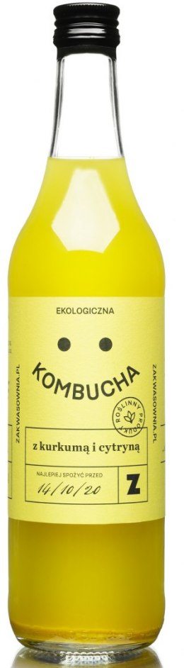 KOMBUCHA Z KURKUMĄ I CYTRYNĄ BIO 500 ml - DELIKATNA