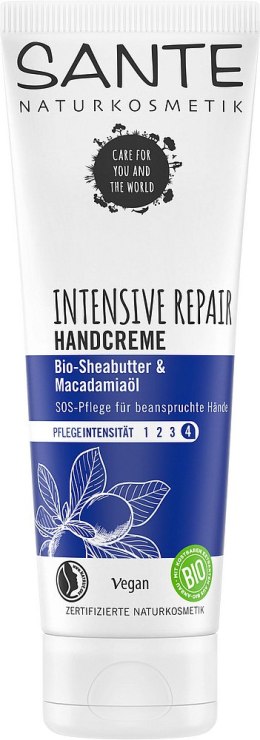 KREM DO RĄK INTENSYWNIE REGENERUJĄCY MASŁO SHEA I OLEJEK MAKADAMIA ECO 75 ml - SANTE