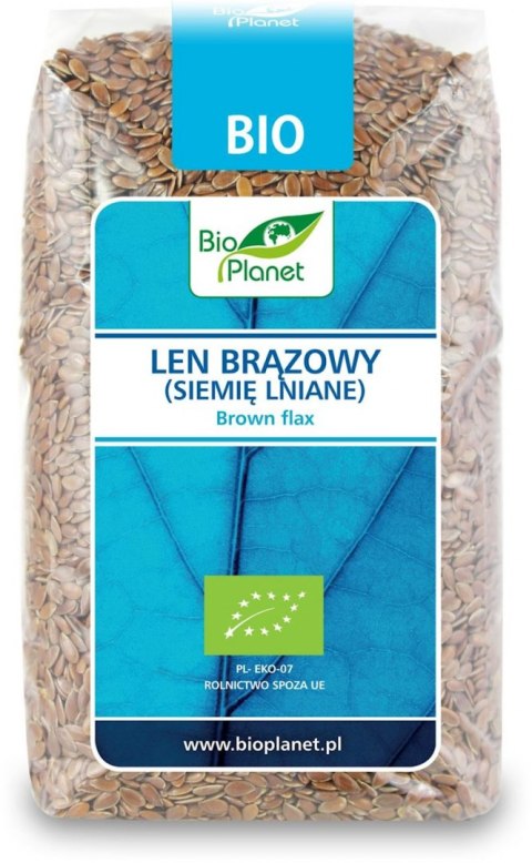 LEN BRĄZOWY (SIEMIĘ LNIANE) BIO 400 g - BIO PLANET