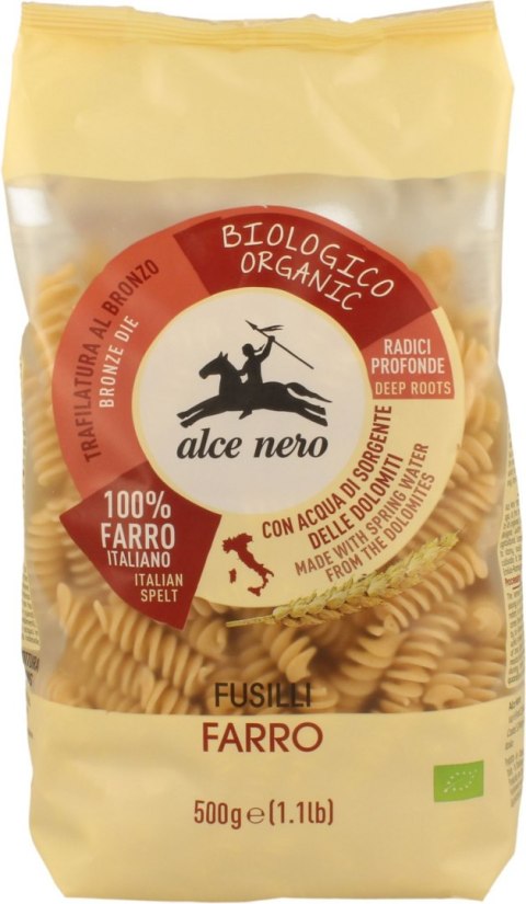 MAKARON (Z PŁASKURKI) FUSILLI BIO 500 g - ALCE NERO