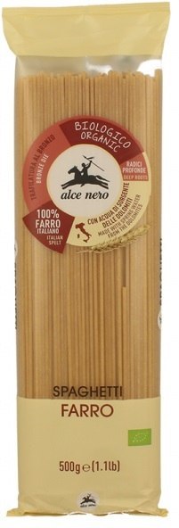 MAKARON (Z PŁASKURKI) SPAGHETTI BIO 500 g - ALCE NERO