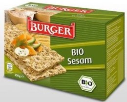 PIECZYWO CHRUPKIE BŁONNIKOWE ŻYTNIE RAZOWE Z SEZAMEM BIO 250 g - BURGER