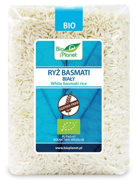 RYŻ BASMATI BIAŁY BEZGLUTENOWY BIO 1 kg - BIO PLANET