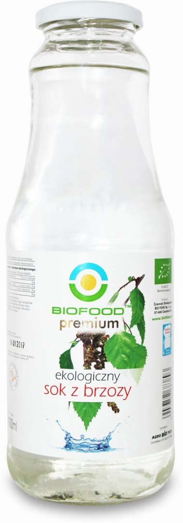 SOK Z BRZOZY BEZGLUTENOWY BIO 1 L - BIOFOOD