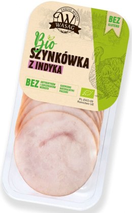 SZYNKÓWKA Z INDYKA PLASTRY BEZGLUTENOWA BIO 130 g - WASĄG (NA ZAMÓWIENIE)