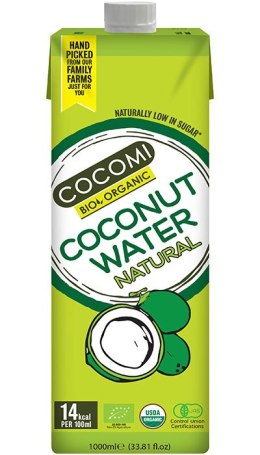 WODA KOKOSOWA NATURALNA BIO 1 L - COCOMI