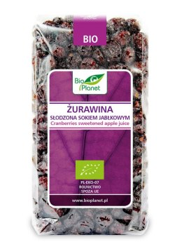 ŻURAWINA SŁODZONA SOKIEM JABŁKOWYM BIO 400 g - BIO PLANET