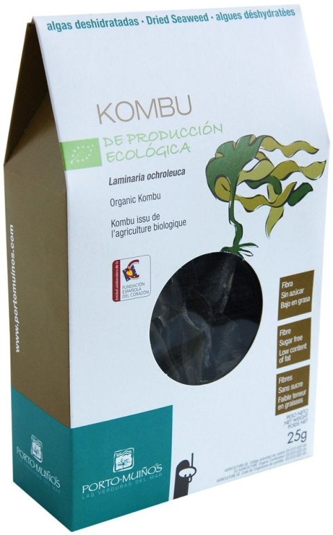 ALGI MORSKIE SUSZONE - KOMBU BIO 25 g - PORTO MUINOS