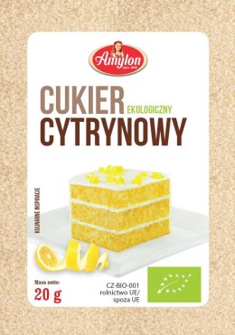 CUKIER CYTRYNOWY BEZGLUTENOWY BIO 20 g - AMYLON