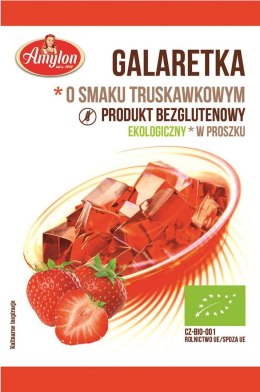 GALARETKA Z AGAREM O SMAKU TRUSKAWKOWYM BEZGLUTENOWA BIO 40 g - AMYLON