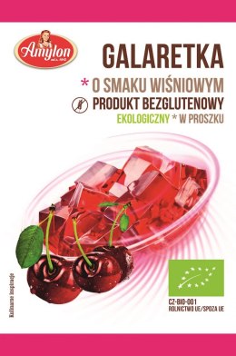 GALARETKA Z AGAREM O SMAKU WIŚNIOWYM BEZGLUTENOWA BIO 40 g - AMYLON