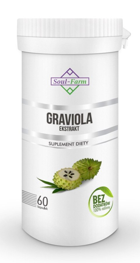 GRAVIOLA EKSTRAKT (550 mg) 60 KAPSUŁEK - SOUL FARM