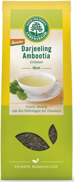 HERBATA ZIELONA DARJEELING LIŚCIASTA DEMETER BIO 50 g - LEBENSBAUM