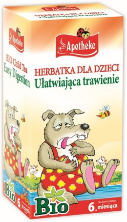 HERBATKA DLA DZIECI - KOPER WŁOSKI, MELISA I MIĘTA PO 6 MIESIĄCU BIO (20 x 1,5 g) 30 g - APOTHEKE