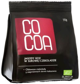 JAGODY GOJI W SUROWEJ CZEKOLADZIE BIO 70 g - COCOA