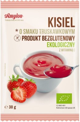 KISIEL INSTANT O SMAKU TRUSKAWKOWYM BEZGLUTENOWY BIO 30 g - AMYLON