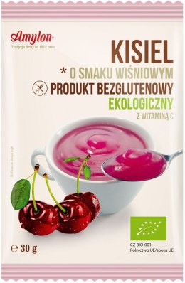 KISIEL INSTANT O SMAKU WIŚNIOWYM BEZGLUTENOWY BIO 30 g - AMYLON